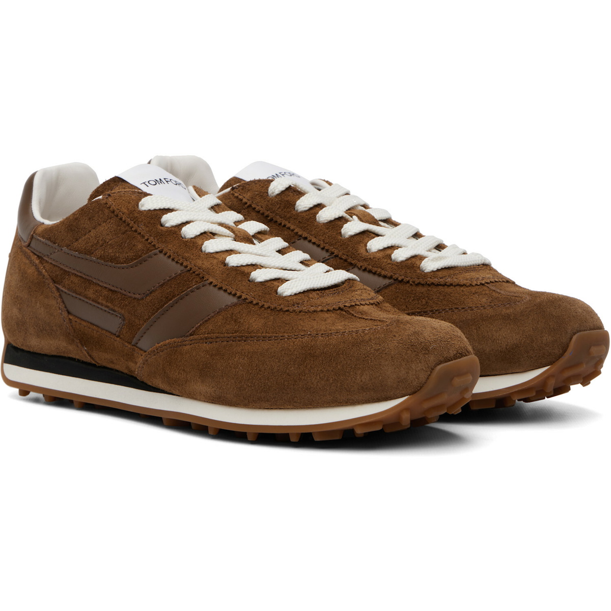TOM FORD Tan Suede Mick Sneakers