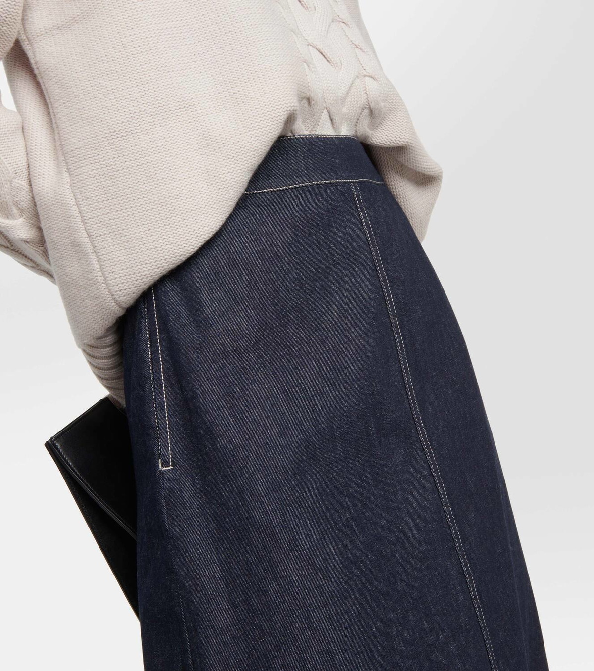 S Max Mara Barbara denim midi skirt S Max Mara