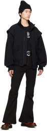 KOZABURO Black Bon Var Bomber Jacket
