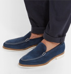 George Cleverley - Riviera Suede Loafers - Men - Blue