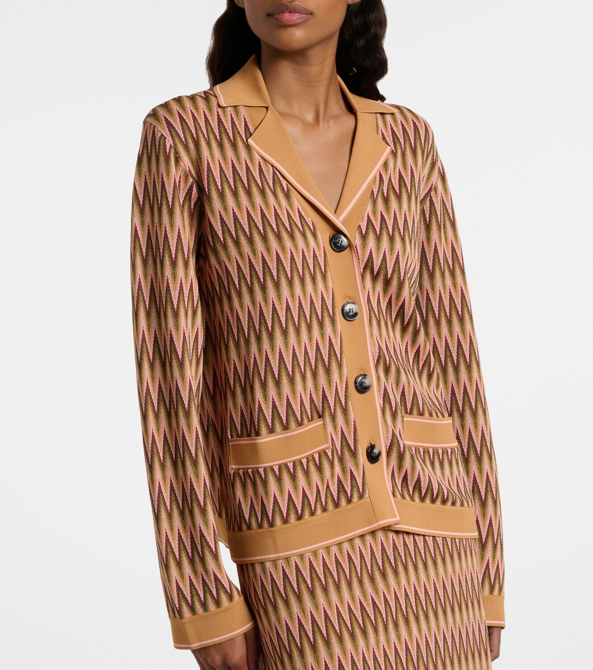 Rixo Quinley jacquard cardigan