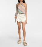 Missoni Mare Halterneck crochet crop top