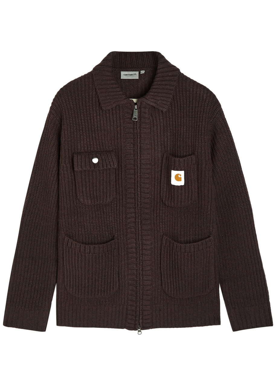 Carhartt Wip Cardigan Brown Mens Knitwear Carhartt WIP