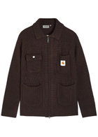 Carhartt Wip Chore Knit Cardigan Dark Brown