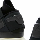 Y-3 Men's QASA Sneakers in Black/Black/Off White