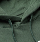 NIKE - Sportswear Club Logo-Print Fleece-Back Cotton-Blend Jersey Hoodie - Green