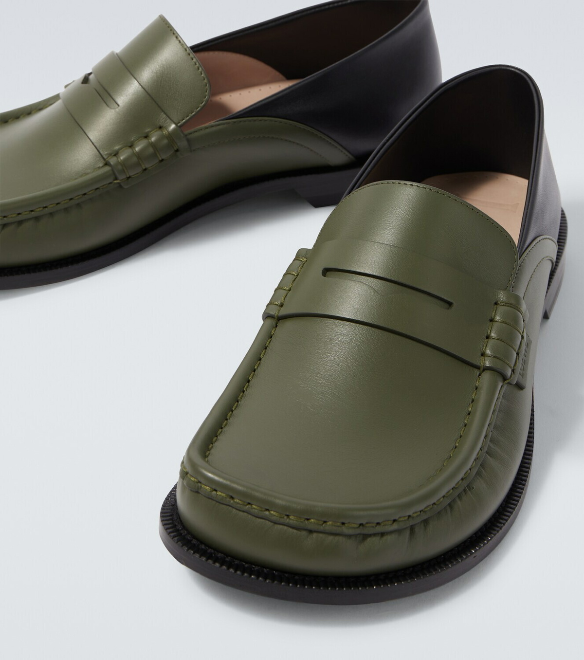 Loewe Campo leather penny loafers