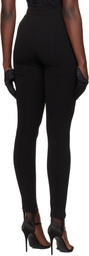 Dolce&Gabbana Black Jersey Milano Rib Leggings