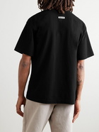 Neighborhood - ghost Logo-Print Cotton-Jersey T-Shirt - Black