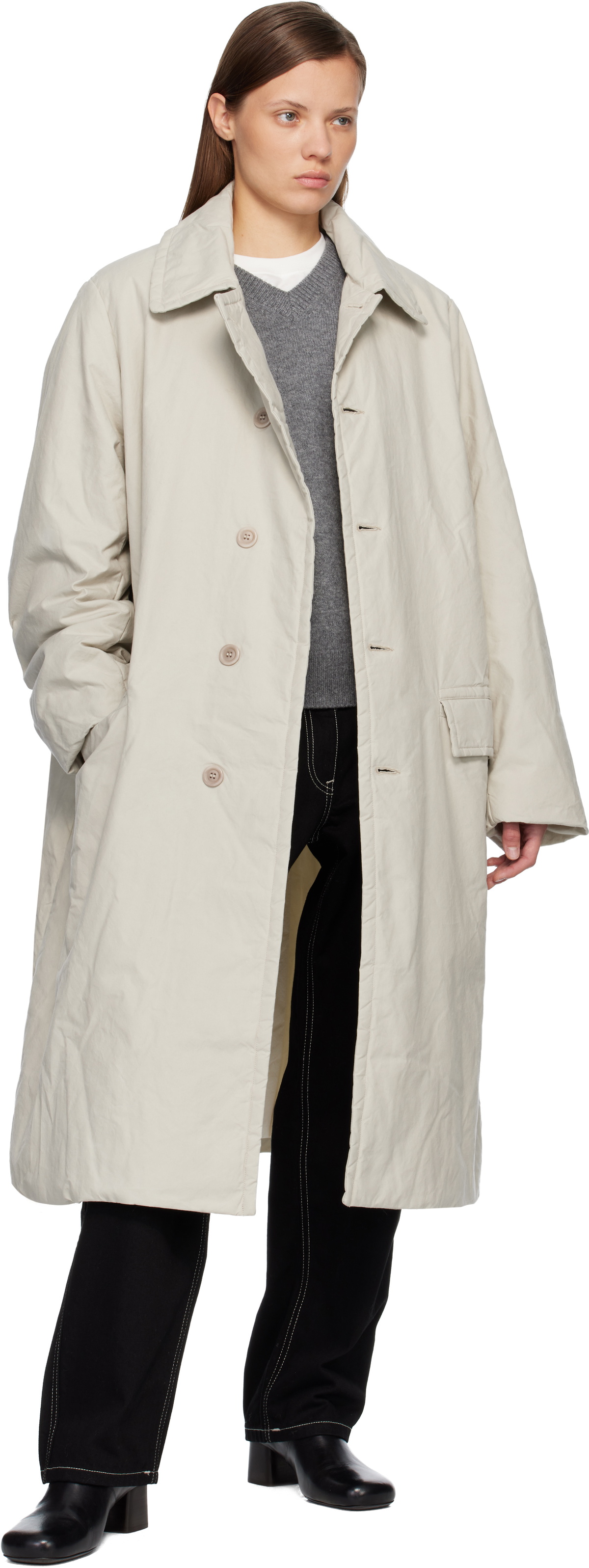 CASEY CASEY Beige Milu Coat