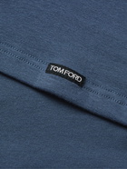 TOM FORD - Stretch-Cotton Jersey T-Shirt - Blue