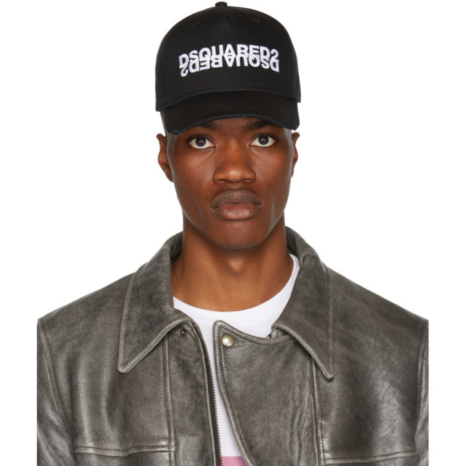 Photo: Dsquared2 Black Double Logo Cap