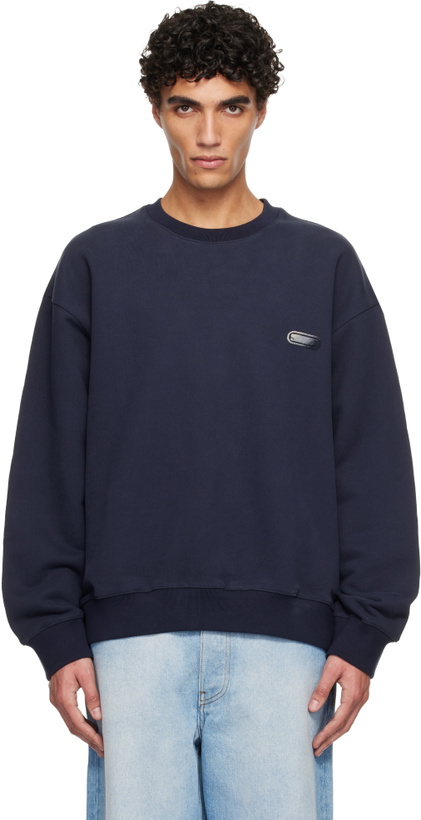 Photo: Solid Homme Navy Back Logo Sweatshirt