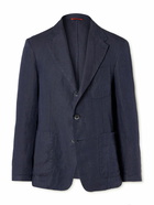 Barena - Torceo Linen-Twill Blazer - Blue