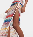 Missoni Mare Zig Zag ruched beach cover-up
