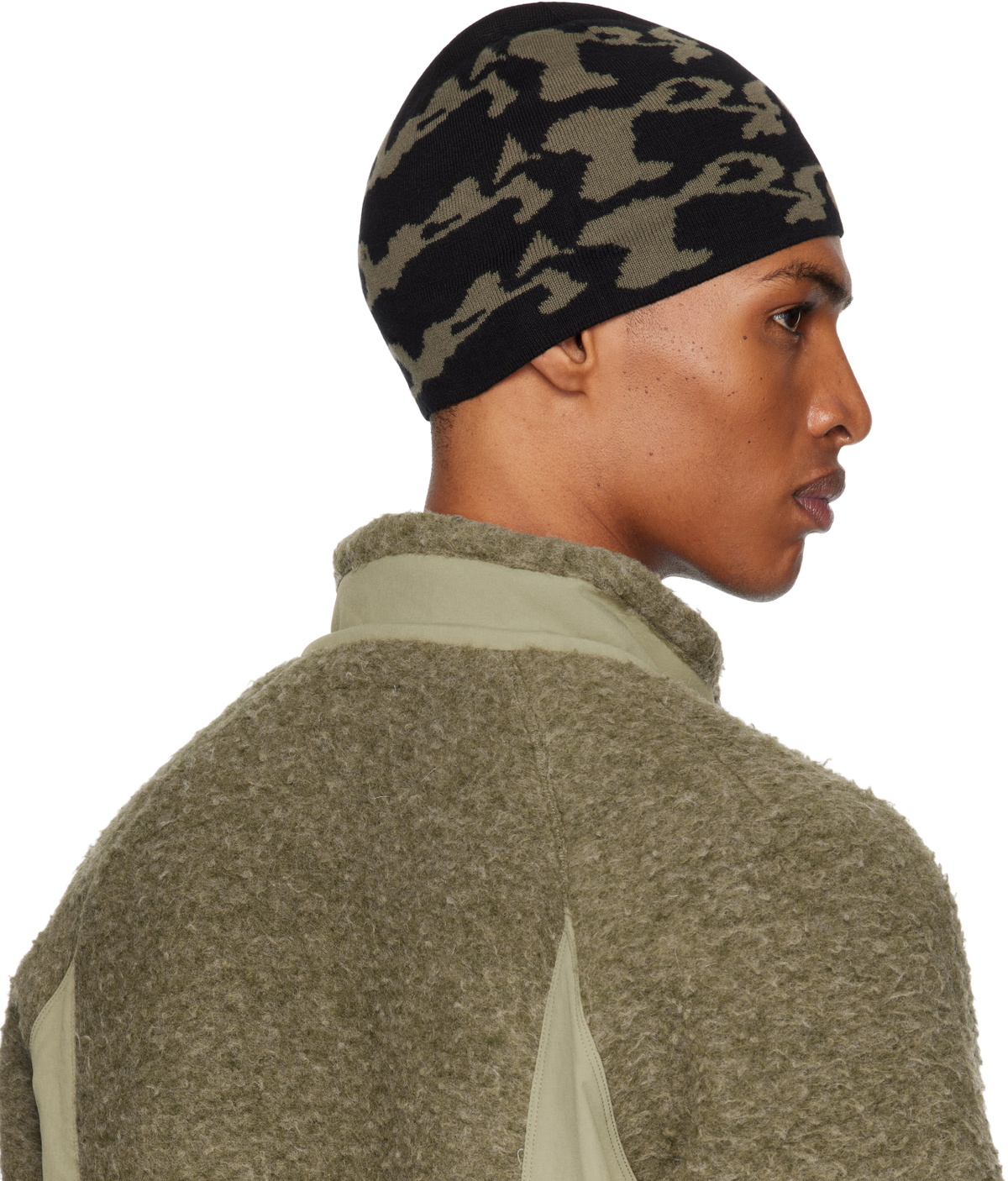 ROA Black Vortex Beanie