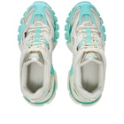 Balenciaga Men's Track 2 Sneakers in Mint/Light Beige/Grey