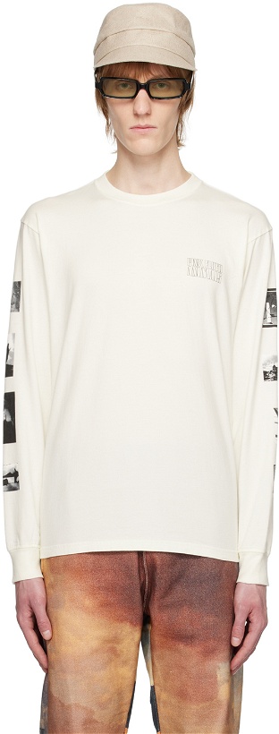 Photo: UNDERCOVER Off-White Printed Long Sleeve T-Shirt