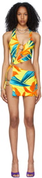 Louisa Ballou SSENSE Exclusive Yellow & Blue Sex Wax Dress