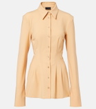 Mugler Pleated shirt