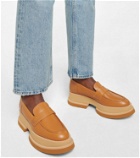 Clergerie - Platform leather loafers