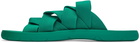 Bottega Veneta Green Plat Sandals