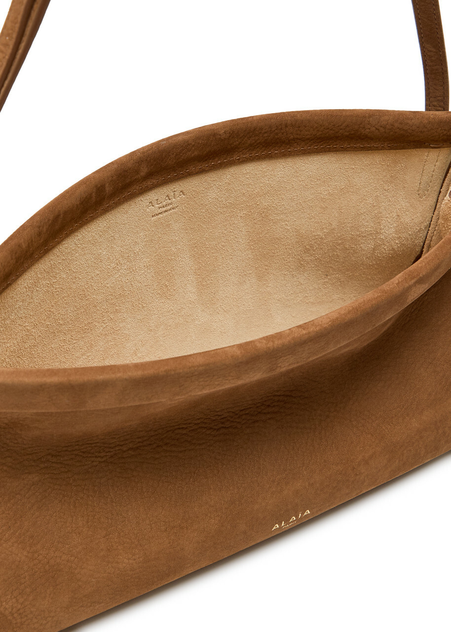 Alaïa East West Medium Nubuck Shoulder bag - Brown - One Size