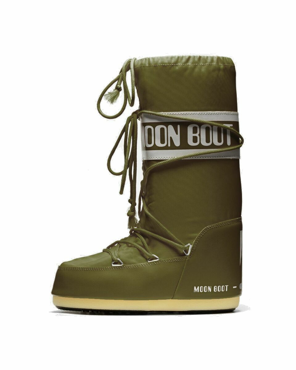 Photo: Moon Boot Icon Nylon Green - Mens - Boots