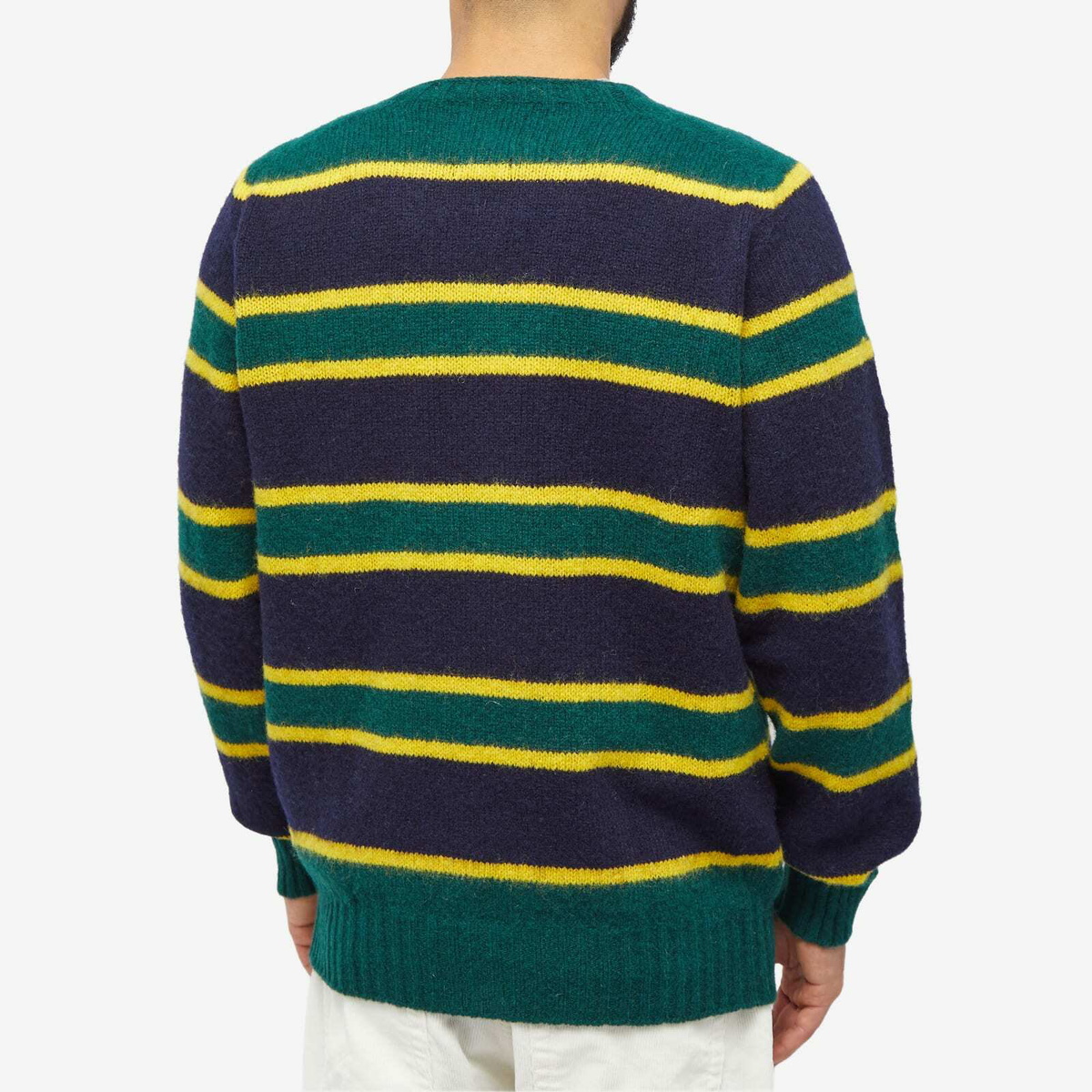 Howlin by Morrison Men's Howlin' Absolute Belter Stripe Crew Knit in Forest