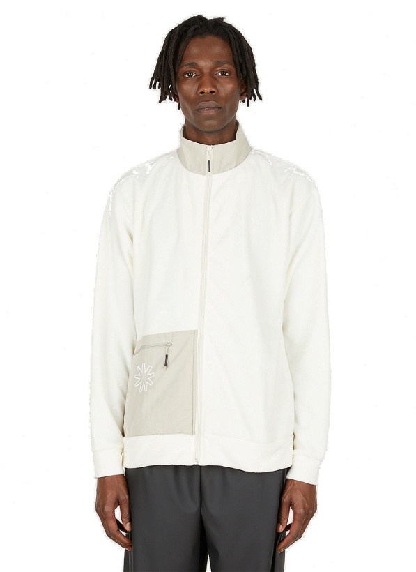 Photo: Colour Block Fleece Sweatshirt in Cream