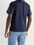 ARIES - Logo-Print Cotton-Jersey T-Shirt - Blue