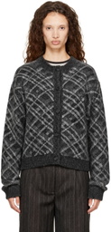 mfpen Gray Round Neck Cardigan