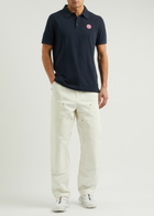Canada Goose Beckley Logo Piqué Cotton Polo Shirt Navy