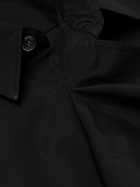 Comme des Garçons SHIRT - Ruffled Cotton-Poplin Shirt - Black