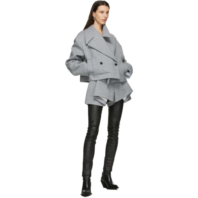 Haider Ackermann Black Leather Varukers Leggings