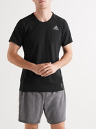 adidas Sport - Runner Logo-Print Recycled Primegreen T-Shirt - Black