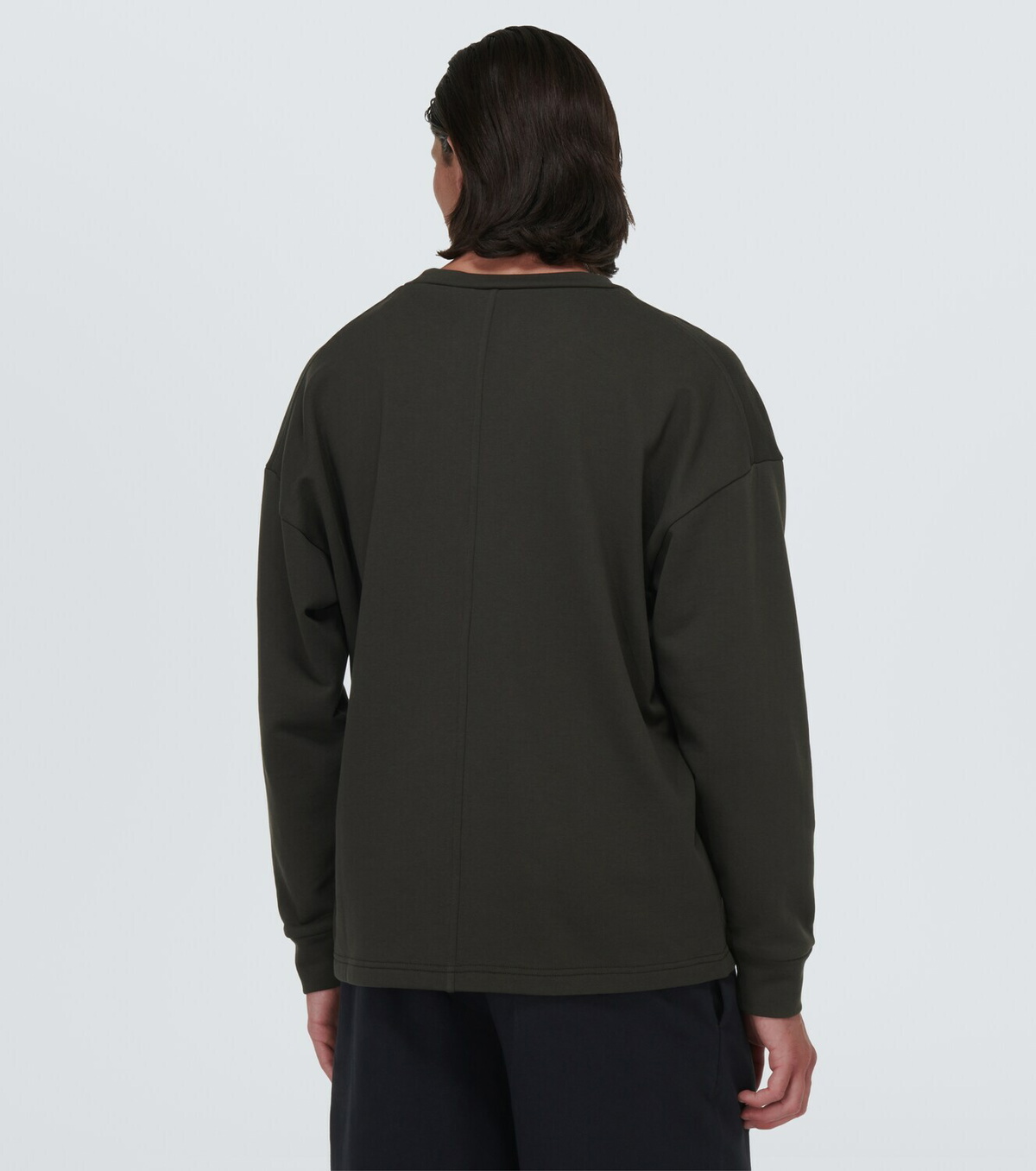 スウェット・トレーナー THE ROW EZAN SWEATSHIRT Ezan Top グリーン in Cotton – The Row