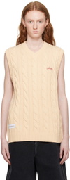 Butter Goods Off-White Cable Knit Vest