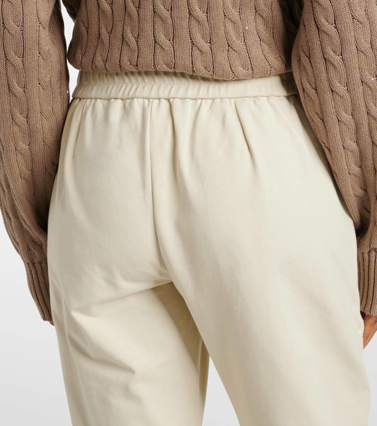 Brunello Cucinelli Cotton jersey cropped sweatpants