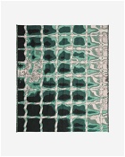 Green Grid Jacquard Blanket