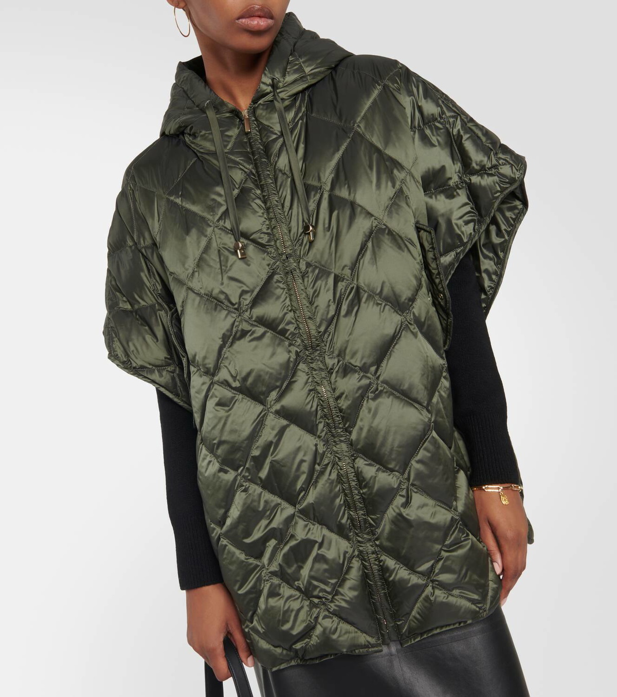 Max Mara The Cube Treman quilted puffer cape Max Mara