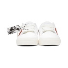 Off-White White and Orange Vulcanized Low Sneakers