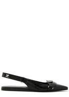 Courrèges Racer Vinyl Slingback Ballet Flats Black
