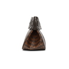 Chloe Brown Croc Darryl Clutch