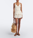 Zimmermann Fairlight lace-trimmed chiffon shorts
