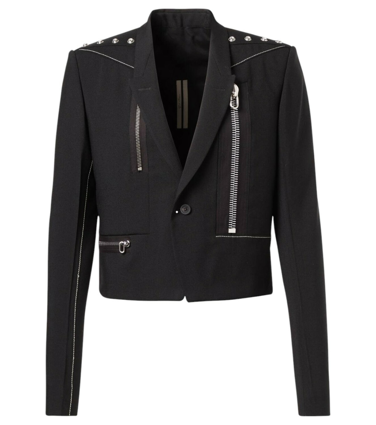 Rick Owens Black Jumbo Tatlin Blazer – BlackSkinny