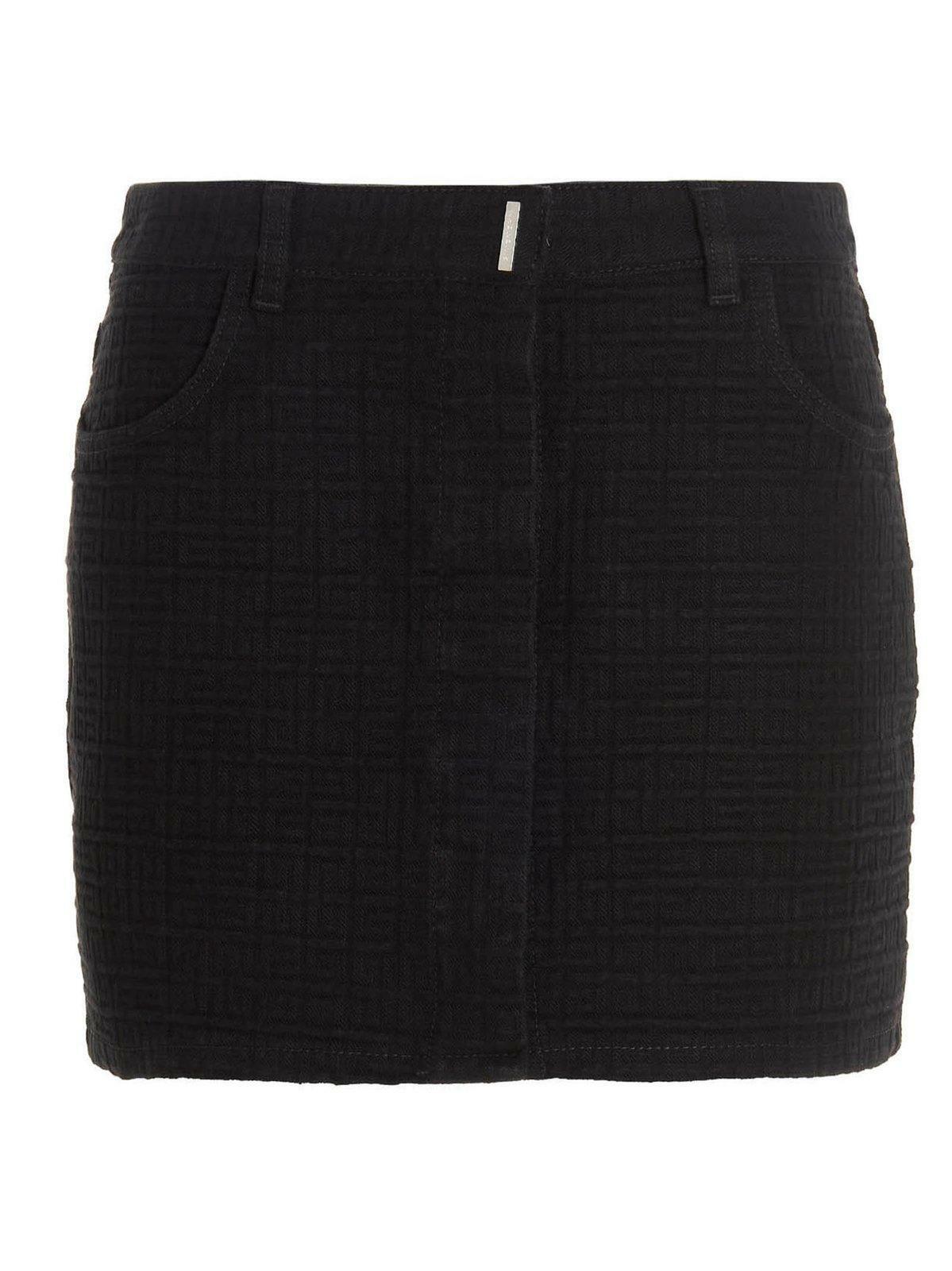 スカート GIVENCHY BLACK GRAIN DE POUDRE MII SKIRT Givenchy Grain De Poudre Mii Skirt | italist