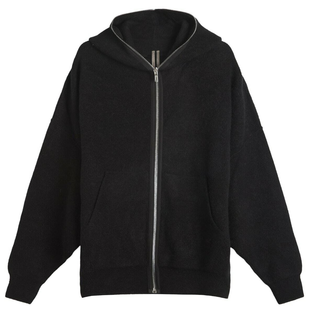 Rick Owens Black Porterville Zipped Hoodie Rick Owens Rick Owens Black Porterville Zipped Hoodie Rick Owens