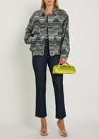 Missoni Zigzag Metallic-knit Jacket Multicoloured