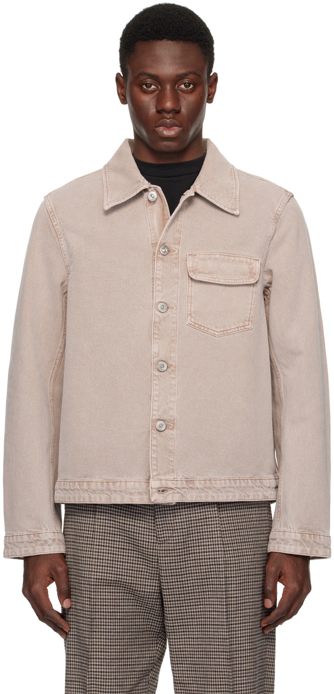 Photo: OUR LEGACY Taupe Rebirth Denim Jacket